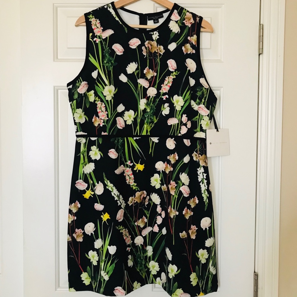 Victoria Beckham for Target Floral Satin Dress